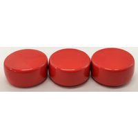 サンケーキコム 強力+両面ピタマグネット18mm 赤 PMR18ー3PーR 1セット(30個:3個×10パック)