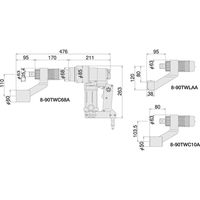 電動タイヤレンチ 8-90TWC10A TONE（直送品）