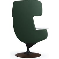 オカムラ ライブス ラウンジチェアワークヴェールタイプ 木ベース/ダーク 張地：インターロック ダークグリーン/ブラック L149WS FXW5 1脚（直送品）