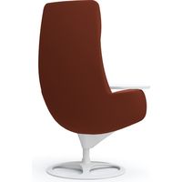 オカムラ ライブス ラウンジチェア エクストラハイバック アルミベース/ホワイト 張地：ツイル（単色） テラコッタ/白 L149EW FKY8 1脚（直送品）