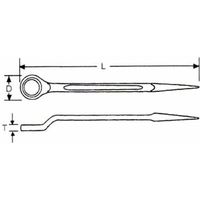 松阪鉄工所（MCC） 【車上渡し】 片口 メガネレンチ OW-0135（直送品）