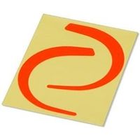 藤井電工 ツヨロン フック用蛍光シール赤 JAN-HD 1個