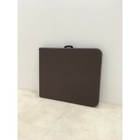 YAMAZEN ウィッカー調 フォールディングテーブル　HFT-1876(DBR) HFT-1876(DBR) 1台