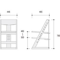 オカムラ ウーゴ 学習 木製チェア 高さ調節タイプ オークライト 865SCG WG37 1脚（直送品）