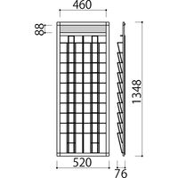 服部 壁付けラック A4判2列10段 hrw-12m 1台