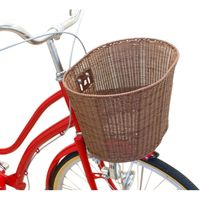 リンエイ 籐風丸型バスケット ミックスブラウン TP-309（直送品）