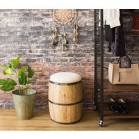 宮武製作所 MASALA（マサラ） 樽型スツール 座面帆布 CH-L3651 1脚（直送品）