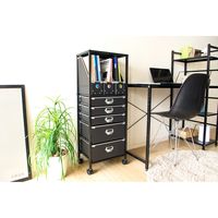 宮武製作所 MOLT（モルト） チェスト 幅390×奥行275×高さ995mm ブラック SH-1226_BK 1個（直送品）