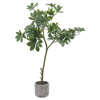 人工観葉植物　ワインドシェフレア　77cm　GLA-1474　横浜ディスプレイミュージアム（直送品）