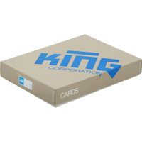 キングコーポレーション 招待状カード Hiソフトクリーム2号 二ツ折　100枚入×5箱 220216（直送品）