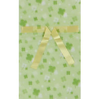 キングコーポレーション 不織布巾着袋（リボン付） クローバー S 2枚入×15パック KK0079（直送品）