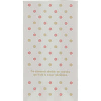 キングコーポレーション 角底袋 ドット ピンク S 5枚入×30パック KK0108（直送品）