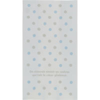 キングコーポレーション 角底袋 ドット ブルー M 5枚入×30パック KK0095（直送品）