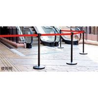 ストア・エキスプレス ベルトパーティション ブラック ベルト赤   1台  6269-1131（直送品）