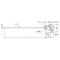 アズビル シース形測温抵抗体端子箱タイプ温度センサ YYN1PL480500000E 1個（直送品）