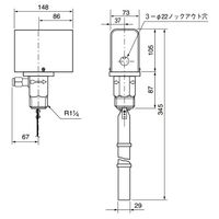 アズビル フロースイッチ FS7ー4SJ 1個（直送品）