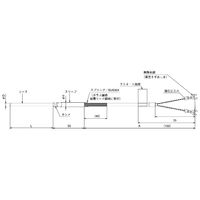アズビル シース形熱電対リード線付温度センサ YYE1K16150M03N00 1個（直送品）