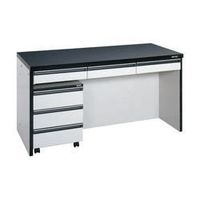 サカエ サイド実験台(キャビネットワゴン1台・引出し付) STAー15LA 1個（直送品）