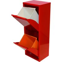 DOTTUS（ドッタス） ごみ箱 ウエスト バスケット2 16L×2 幅340×奥行250×高さ920mm レッド wastebask2/re 1台（取寄品）