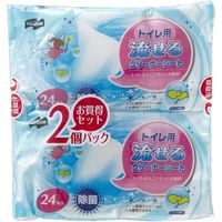 山崎産業 コンドル トイレ用流せるクリーナーシート 24枚入　トイレシート　トイレ掃除シート　1セット(20個:2個入×10袋入)