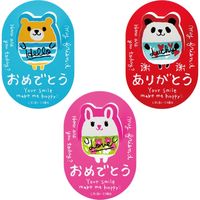 ヘッズ コロコロアニマルポップアップシール-1/パンダ KOP-1PS 1セット（500枚：100枚×5パック）（直送品）