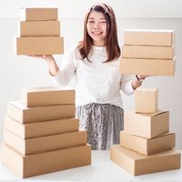 ヘッズ 無地スマートボックス/クラフト-3 MSM-GB3 1セット(1パック(10枚)×3)