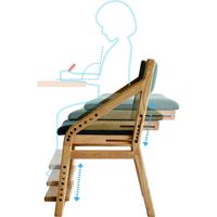 市場 E-Toko（イイトコ） キッズチェア ナチュラル JUC-2877NA 1脚（直送品）