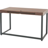 市場 ウォルナッツ デスク（配線孔つき） 幅1200×奥行600×高さ725mm ブラウン T-3261BR 1台（直送品）