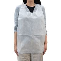 メディテックジャパン エプロン（A）平 白 00635665 2000枚（100×20）（直送品）