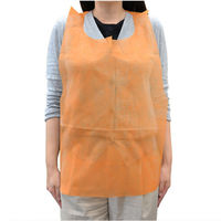 メディテックジャパン エプロン（A）平 オレンジ 00635667 2000枚（50×40）（直送品）