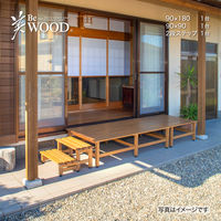 タカショー 美WOODデッキ 2段ステップ ナチュラルウッド BEW-2SNW 1台