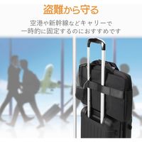 ワイヤー巻き取り式ダイヤル錠 3桁 ブラック ESL-ECWR004BK エレコム 1個（直送品）