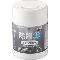 エレコム ウェットティッシュ/ウイルス除去/ボトル/30枚 WC-VR30N 1個