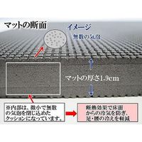 疲労軽減マット穴あり ORTHOMATS ブラック 91×152アナアリ クリーンテックス・ジャパン（直送品）