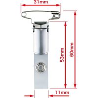 オープン工業 名札用クリップ　金属両用　10個入 NB-20 1袋（10個入）