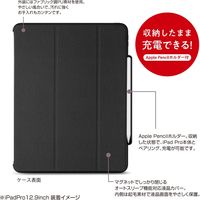 ナカバヤシ iPadPro12.9(2018)用ハイブリットケース/ブラック TBC-IPP1815BK 1個