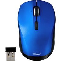 ナカバヤシ 高速スクロールホイール搭載<神速>シリーズ 小型無線静音3ボタンBlueLEDマウス/ブルー MUS-RKT162BL（直送品）