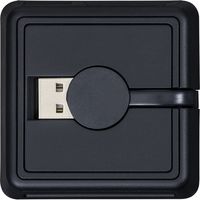 ナカバヤシ USB2.0マルチカードリーダー【CRW-6M73シリーズ】ブラック CRW-6M73BK（直送品）