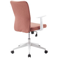 サンワサプライ 肘付きファブリックチェア レッド SNC-T159AR 1脚 オフィスチェア 背座：布張り 脚幅：620、座幅：470mm ホワイトフレーム
