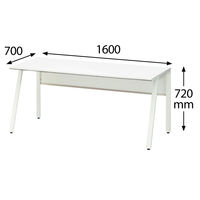 オカムラ VILLAGE VD-Aデスク 平机 幅1600×幅700×高さ720mm 天板ホワイト/脚ホワイト 1台（取寄品）