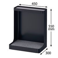 オカムラ VILLAGE VD-Aデスク 荷物置きワゴン 幅450×奥行300×高さ550mm ブラック 1台（取寄品）