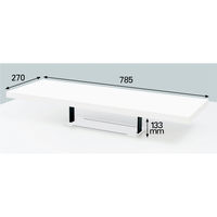 【組立設置込】コクヨ インベントFSデスク INVENT デスクトップシェルフ 幅785×奥行270×高さ133mm ホワイト 1台（直送品）