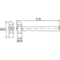 【防爆工具】BAXNO（バックスノ） 防爆片手ハンマー RBKH-10 #1（450g） 1本（直送品）