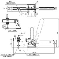 トグルクランプ TDA43F スーパーツール（直送品）