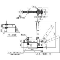 トグルクランプ TDX14F スーパーツール（直送品）