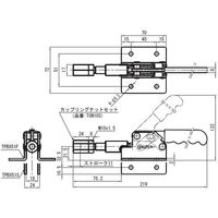 トグルクランプ TPBX51S スーパーツール（直送品）
