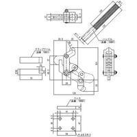 トグルクランプ TDB1F スーパーツール（直送品）