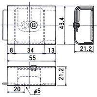 外山電気 メタルモール ジョイントカップリング M210（直送品）