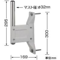 日本アンテナ BSアンテナ取付金具 壁面用 PSK32F*（直送品）