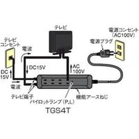 日本アンテナ 雷サージプロテクタ ホワイトAC4口用 TGS4TW*（直送品）